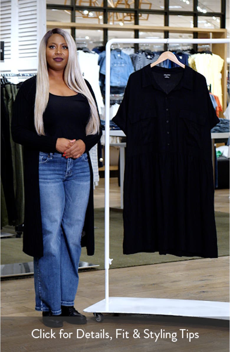 Lyra Tiered Shirtdress, sales video thumbnail