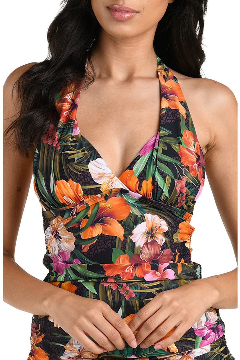 Tropical Hideaway Halter Tankini, Main, color, TROPICAL MULTI