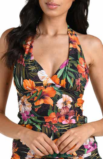 Tropical Hideaway Halter Tankini