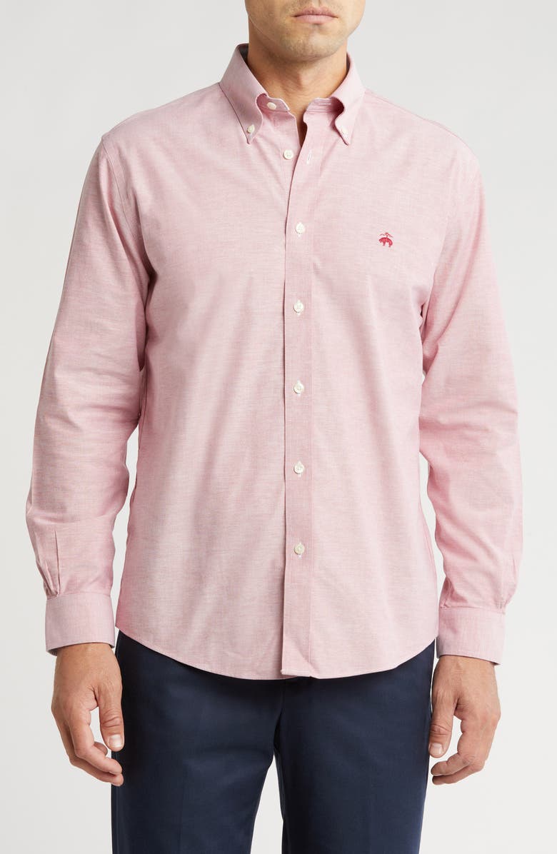 Brooks Brothers Regular Fit All-Season Cotton Button-Up Shirt, Main, color,