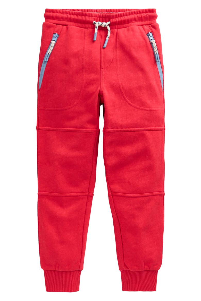 Kids' Warrior Knee Sweatpants, Main, color, ROCKABILLY RED