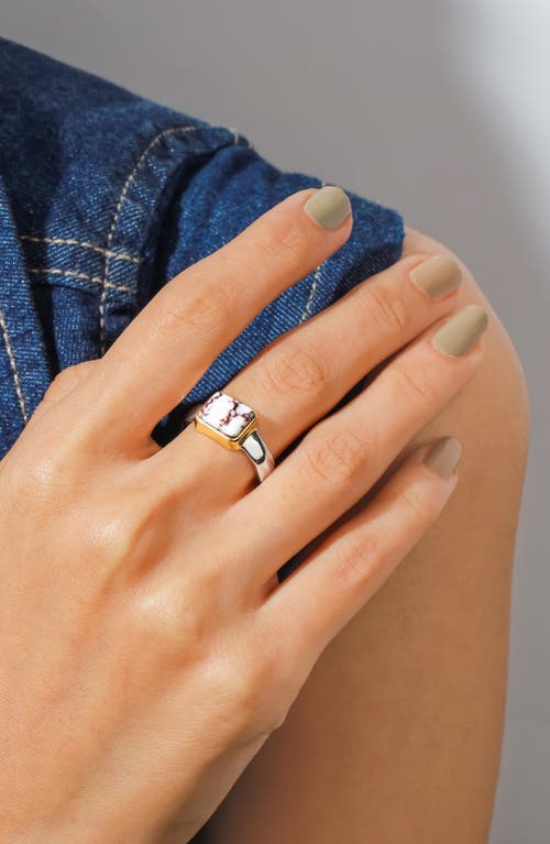 Ys Gems Dahlia Ring In Metallic