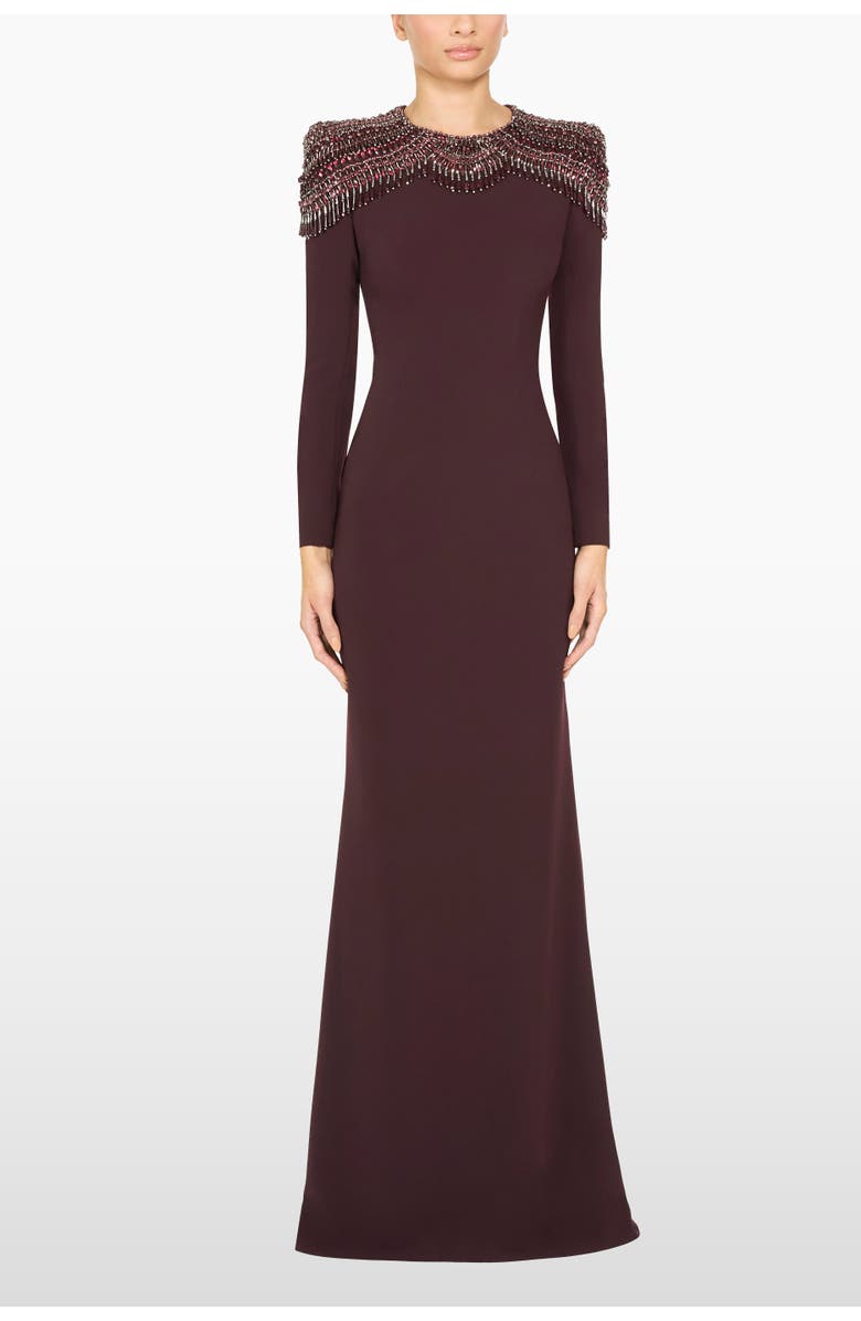 Jenny Packham Muse Dress, Alternate, color, Mahogany