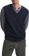 rag & bone Aaron Stripe V-Neck Vest