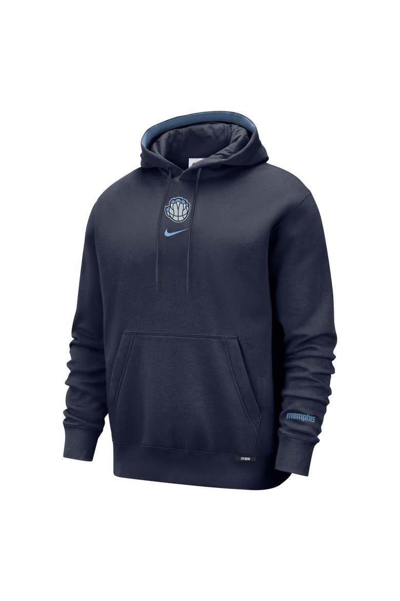 Men's Nike  Navy Memphis Grizzlies 2025/26 City Edition Courtside Remix Premium Hoodie, Alternate, color, Navy