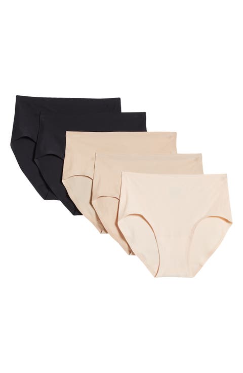 Soft Stretch 5-Pack Seamless Hipster Briefs