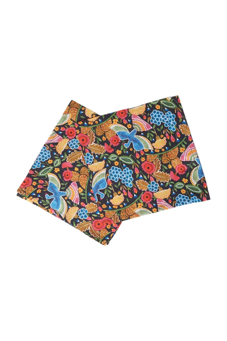 Large Napkins Set Of 2 (45X45) Colombo Piccolo Black Multicolor, Alternate, color, Colombo Black Multicolor