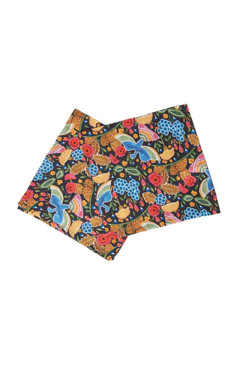 La DoubleJ Large Napkins Set Of 2 (45X45) Colombo Piccolo Black Multicolor, Alternate, color, Colombo Black Multicolor