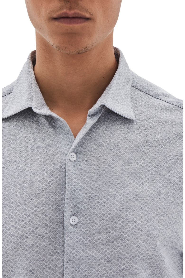 Pambrun Knit Button-Up Shirt, Alternate, color, GREY