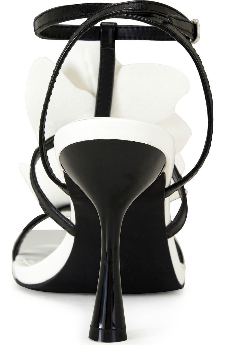 AZALEA WANG Merci Ankle Strap Sandal, Alternate, color, Whiteblack