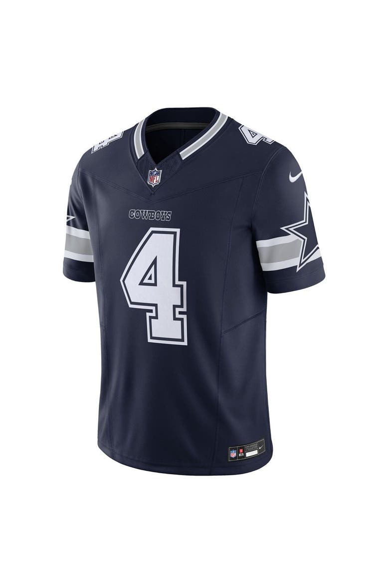 Men's Nike Dak Prescott Navy Dallas Cowboys Vapor F.U.S.E. Limited Jersey, Alternate, color, Navy