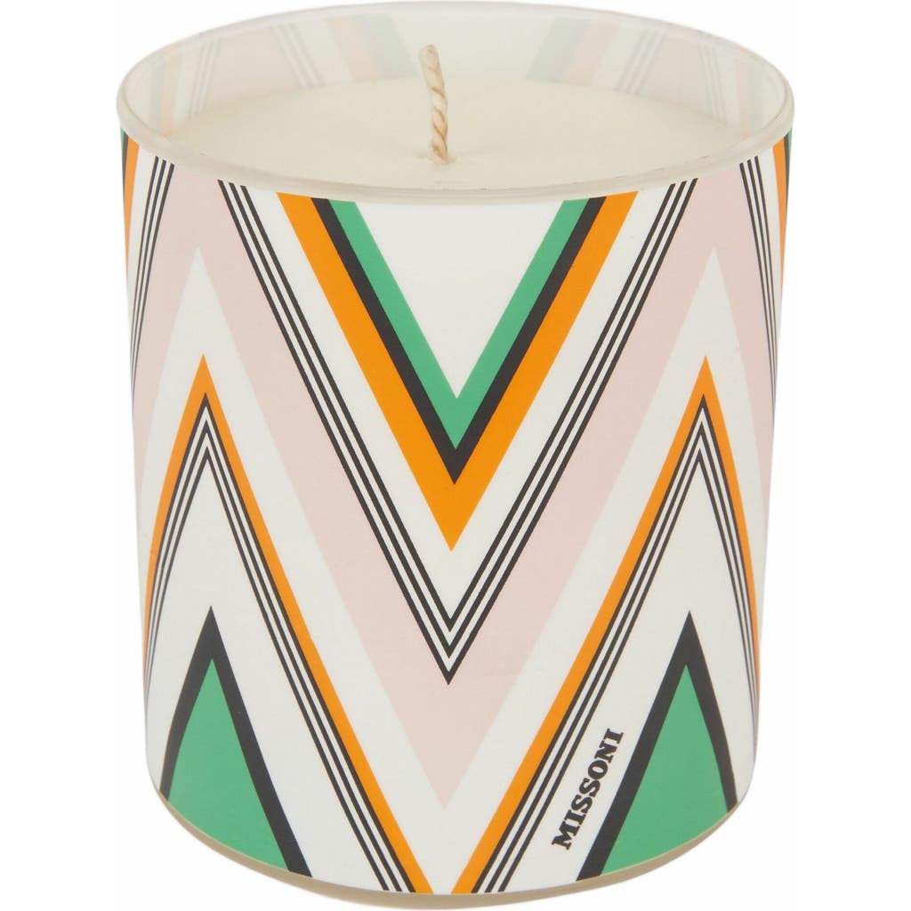 Missoni Chevron Print Glass Scented Candle Home