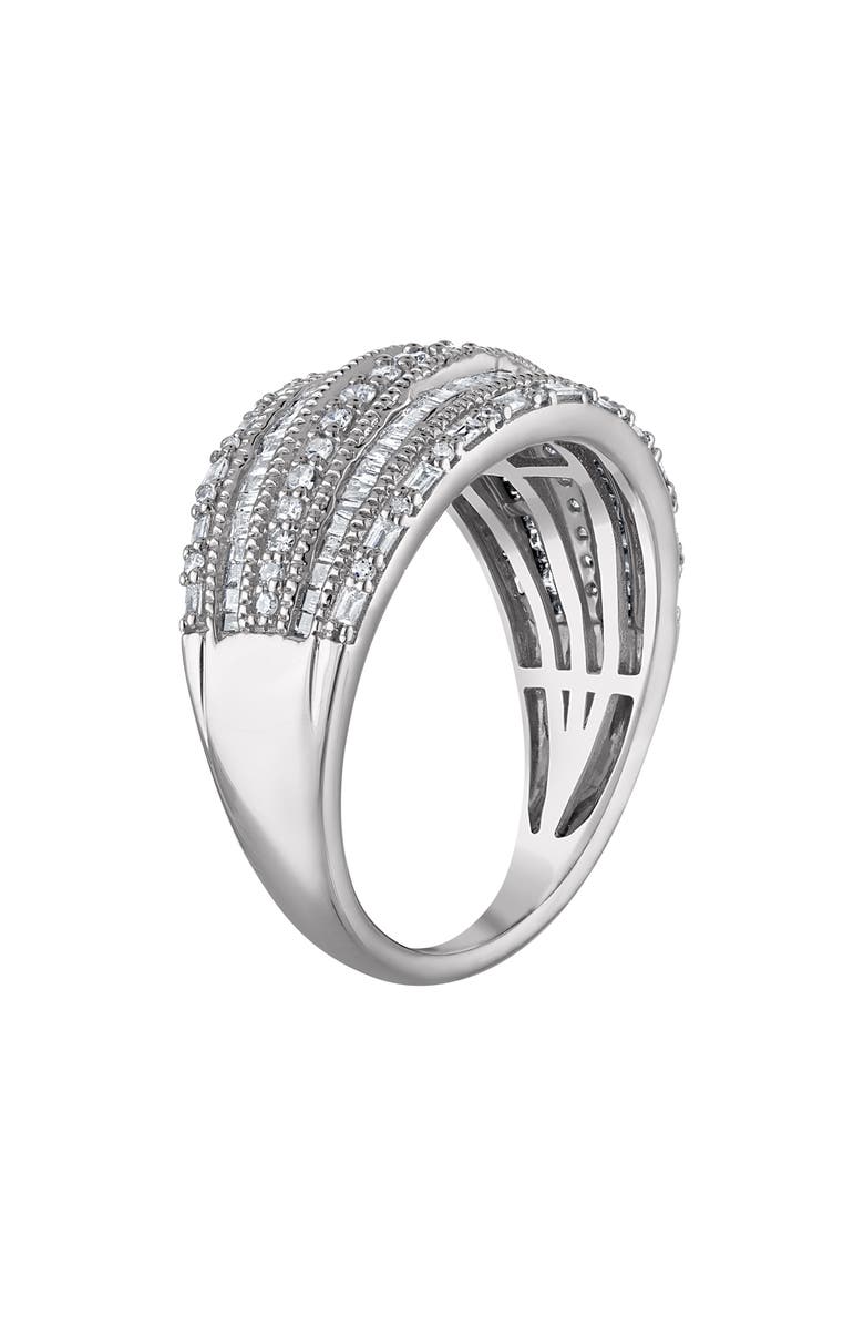 FZN Sterling Silver Lab Grown Diamond Ring, Alternate, color, Silver