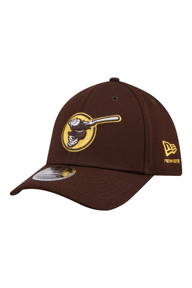 Men's New Era Brown San Diego Padres Dash 39THIRTY Flex Hat, Main, color, Brown
