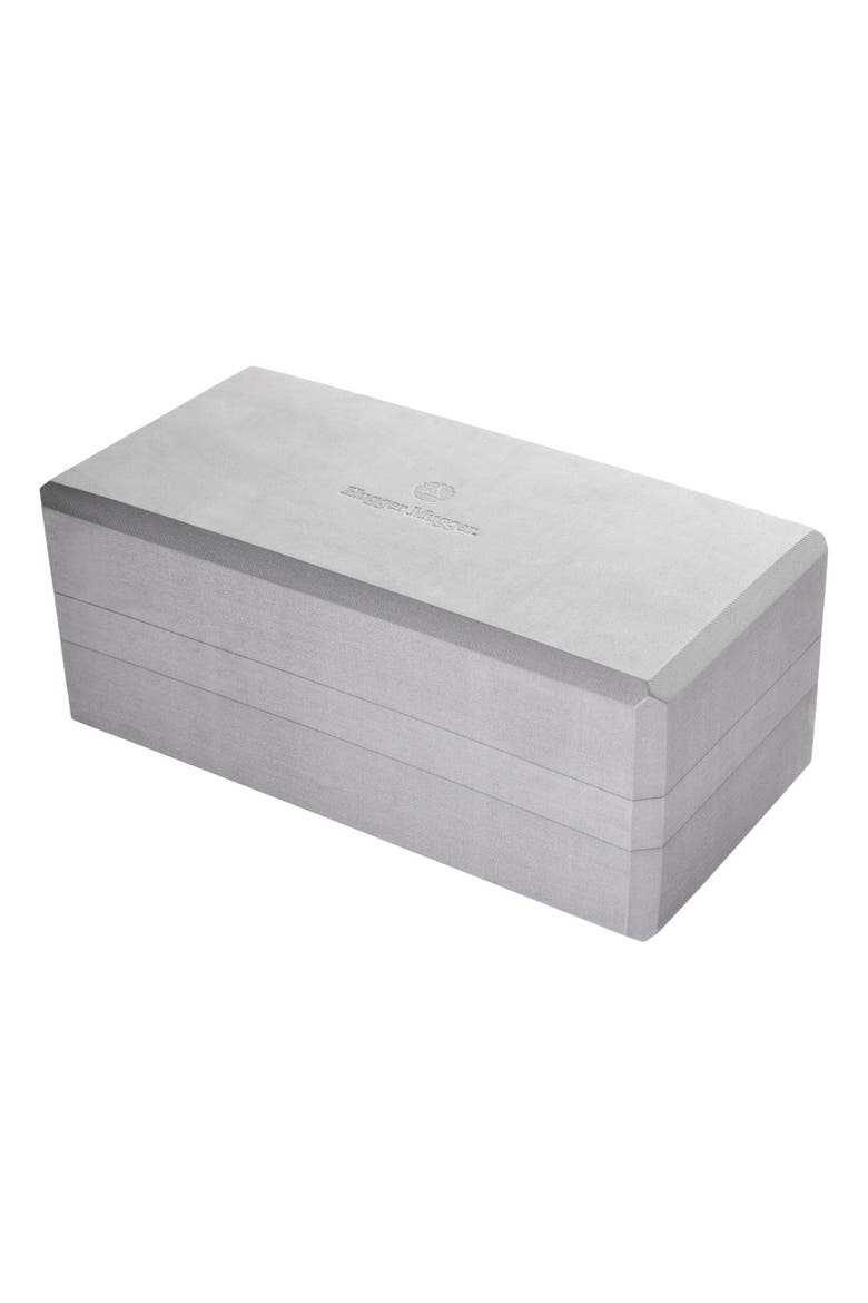 Big Yoga Foam Block 5", Main, color, Gray