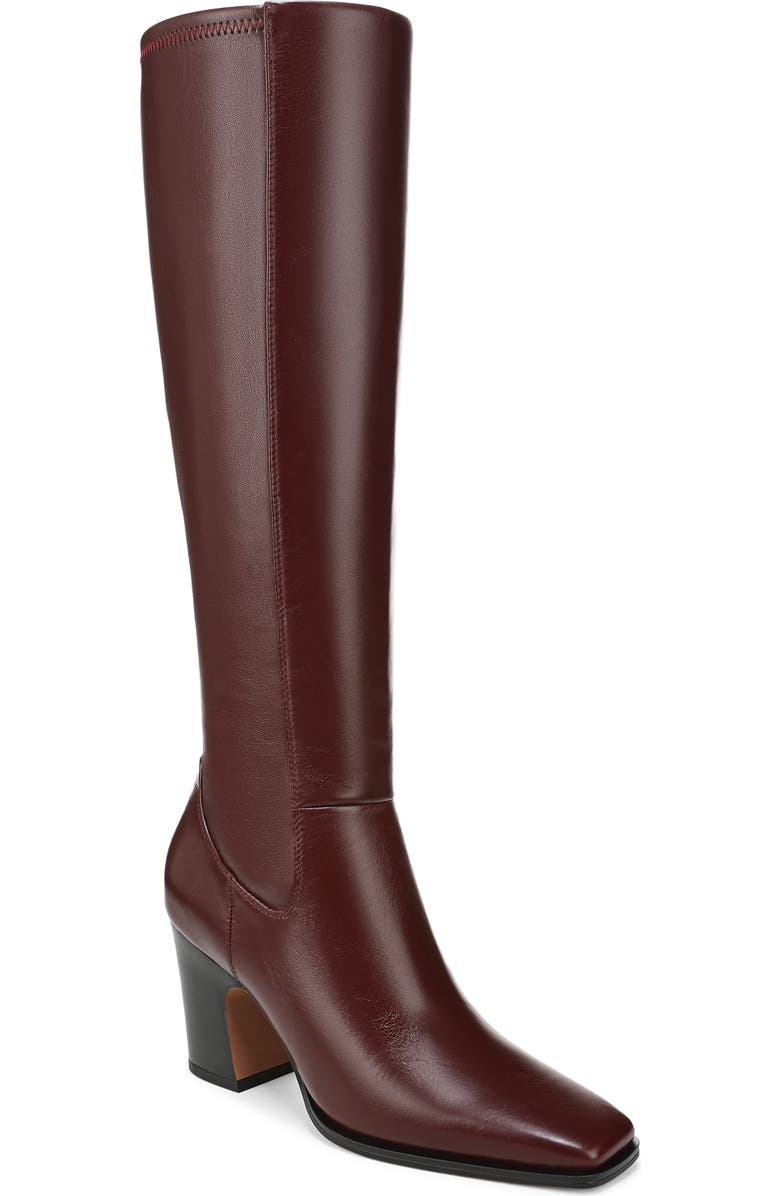 Franco Sarto Jonie Knee High Boot, Main, color, Oxblood Red
