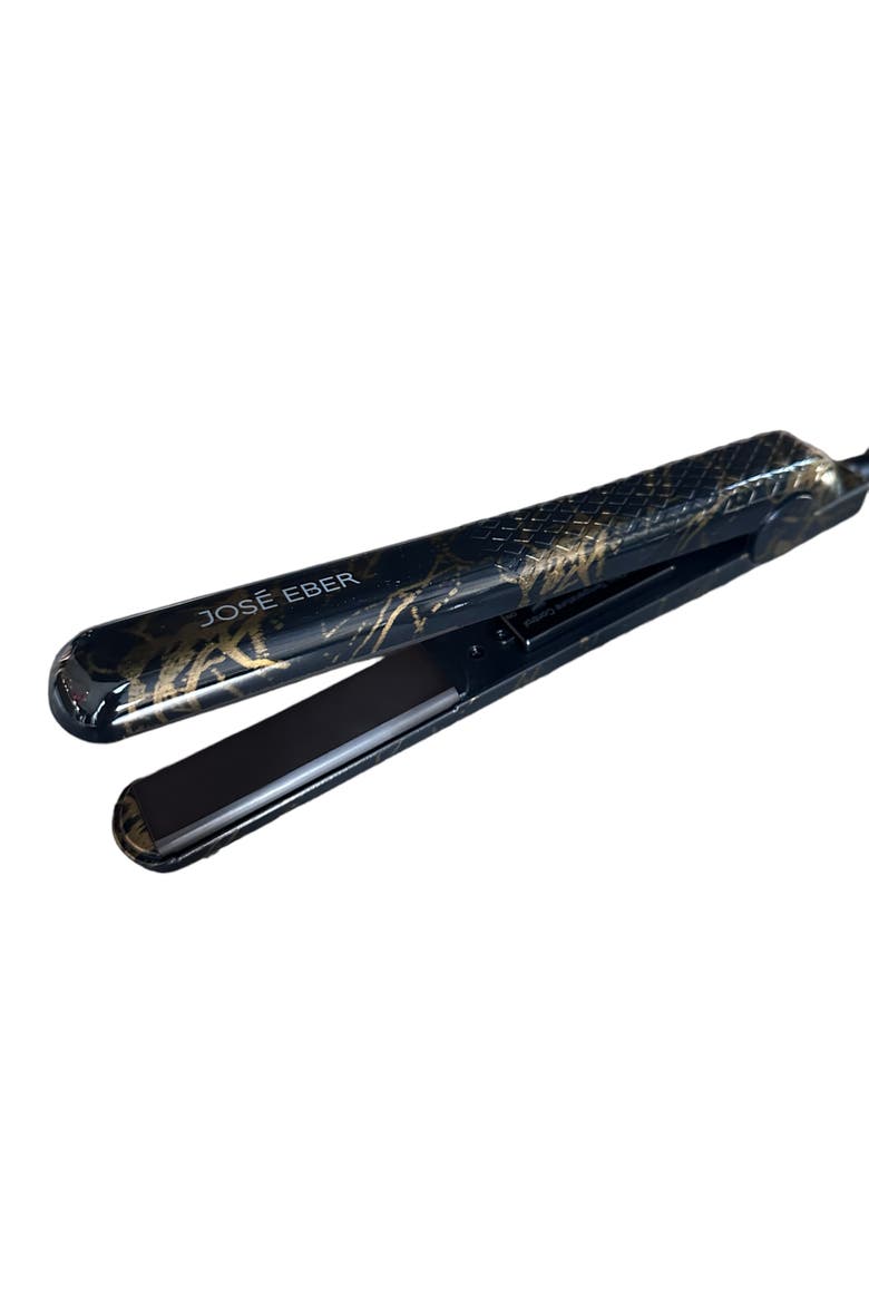 100% Pure Ceramic Flat Iron Black Marble, Alternate, color, Black