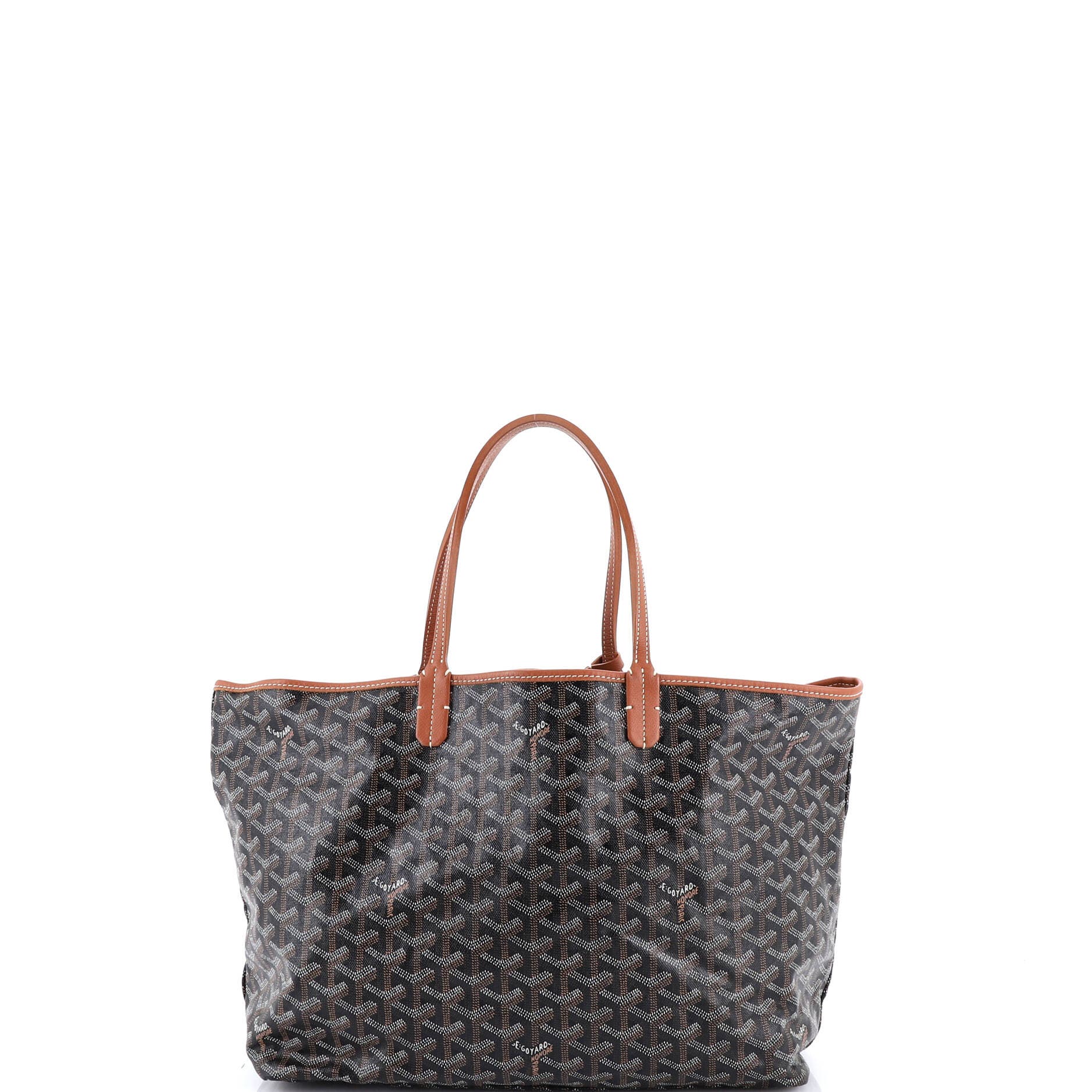 Pre-Owned Goyard Saint Louis Tote Coated Canvas PM, Alternate, color, Black