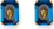 Kurt Geiger London Emerald Cut Crystal Stud Earrings