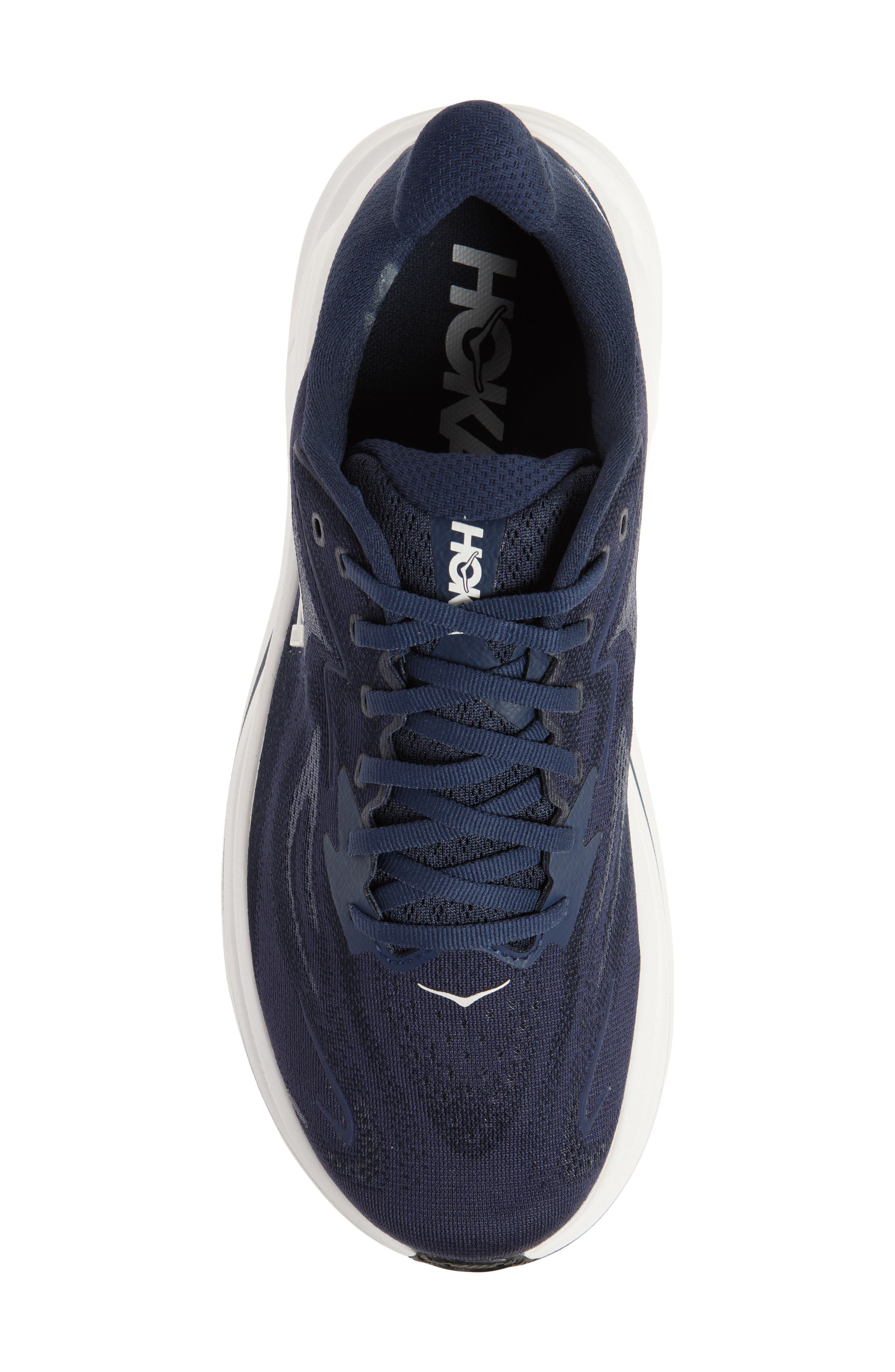 Clifton 10 Running Shoe - Wide Width Available, Alternate, color, NAVY / WHITE