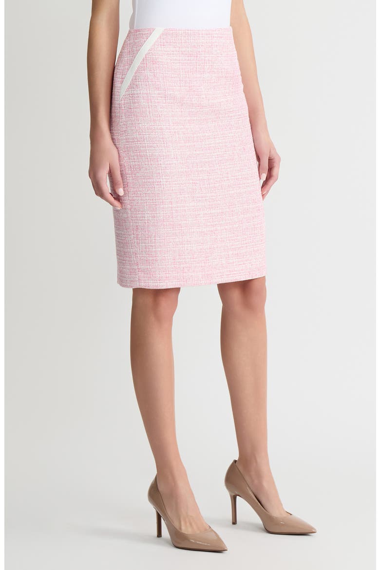 Textured Zip Pencil Skirt, Alternate, color, PINK PERFECTION MULTI