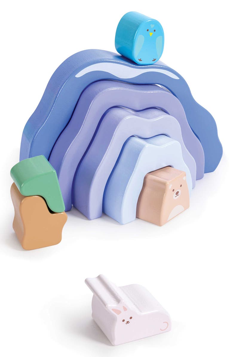 Hape Nature Scene Stacking Blocks, Alternate, color, Multi