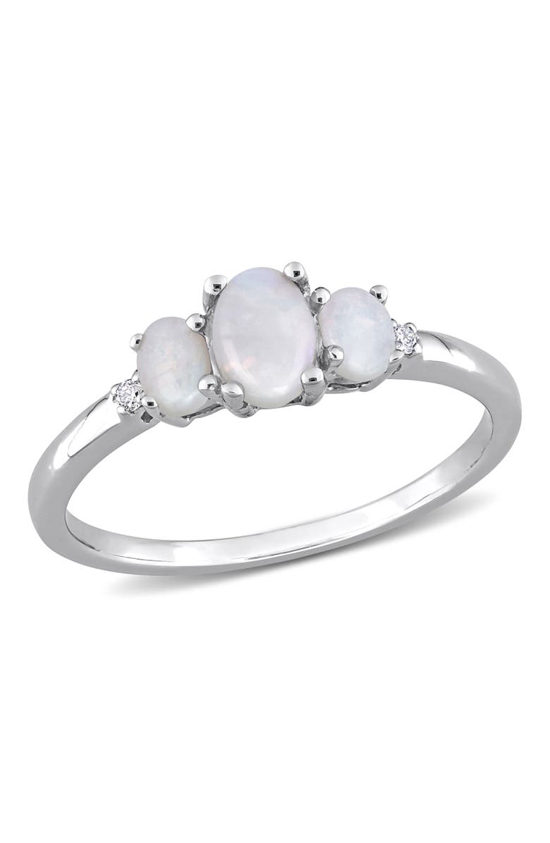 Julianna B. Opal & Diamond 3-Stone Ring, Main, color, Opal