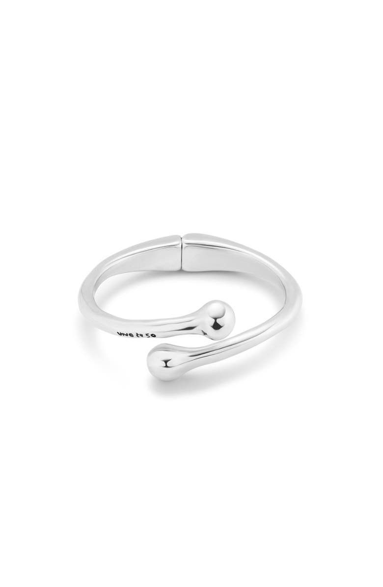 UNODE50 Rigid Bangle with Inner Spring, Main, color, Silver