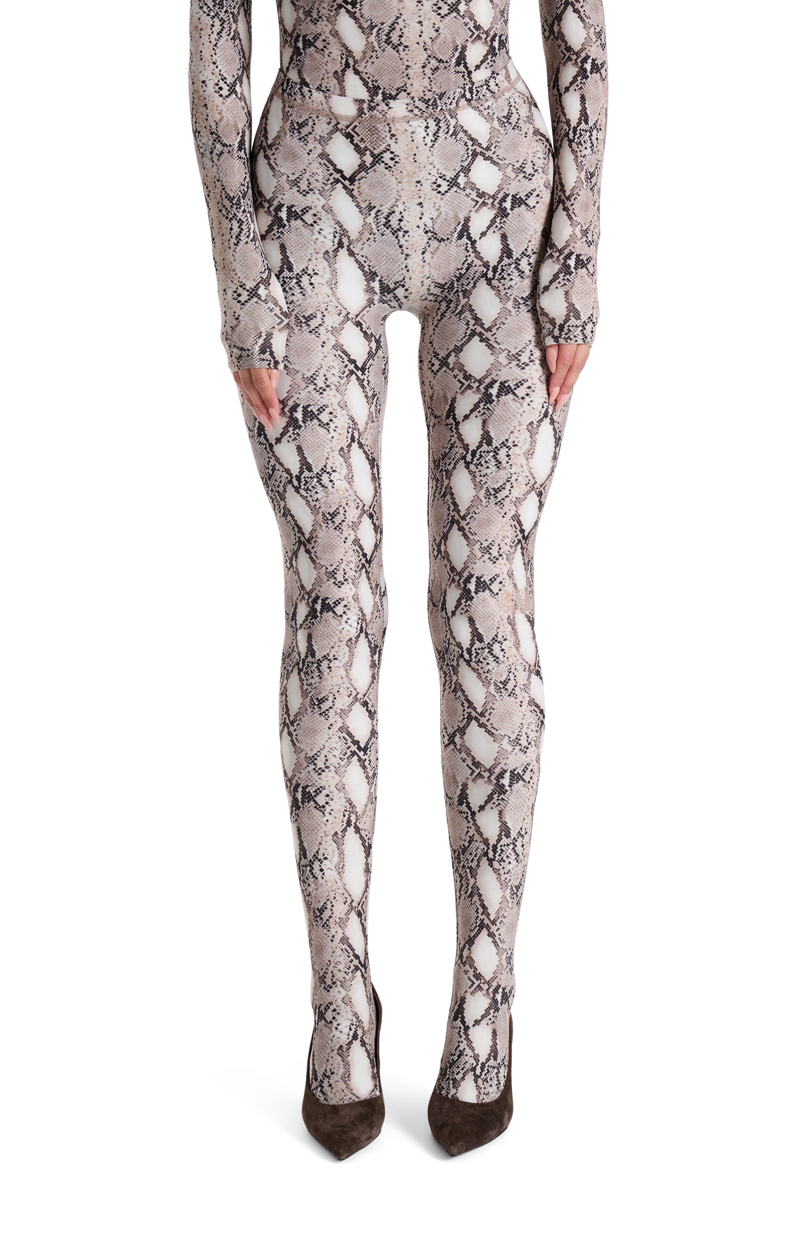 Naked Wardrobe Print Toe Leggings