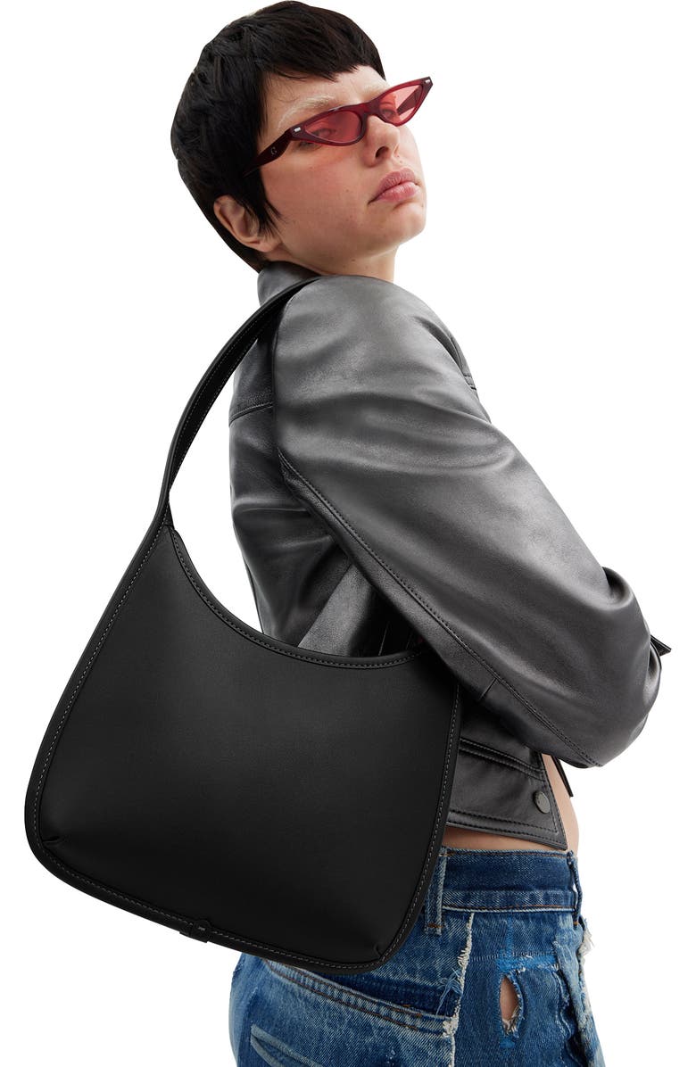 COACH The Coach Originals Glovetanned Leather Curve Zip Bag, Alternate, color,