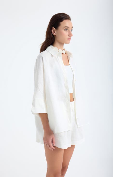 Iyan 100% Linen Oversize Shirt