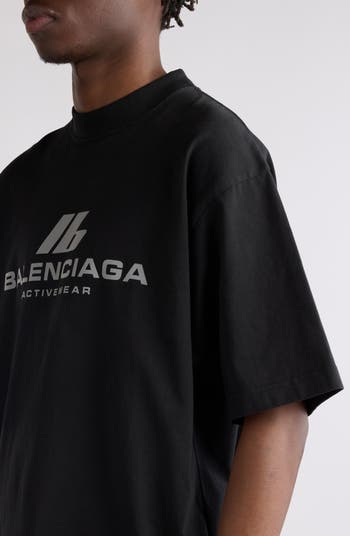 【BALENCIAGA】activewear ロゴ Tシャツ ミディアムフィット Balenciaga Medium Fit Activewear Logo Graphic T-Shirt