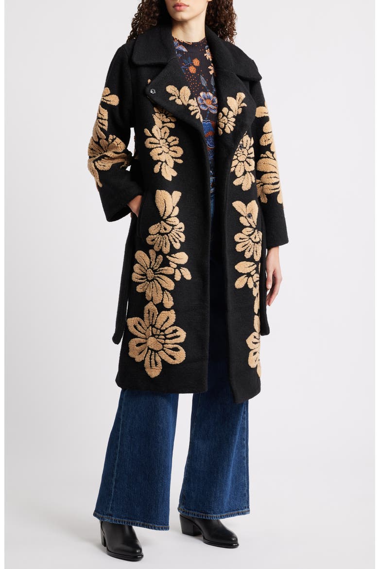 Bold Flowers Fleece Jacket (Women) | Nordstrom