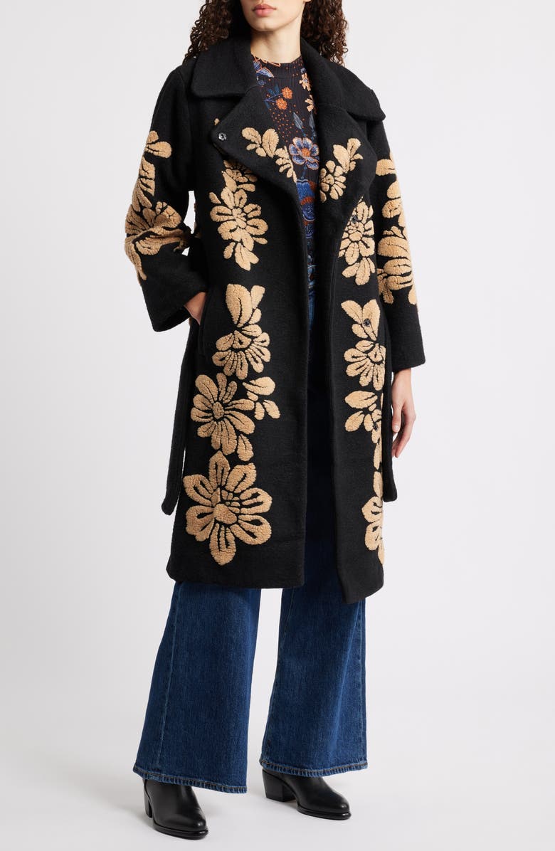 FARM Rio Bold Flowers Fleece Jacket, Alternate, color,