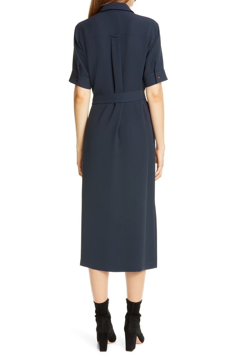 Doha Midi Shirtdress, Alternate, color, INK