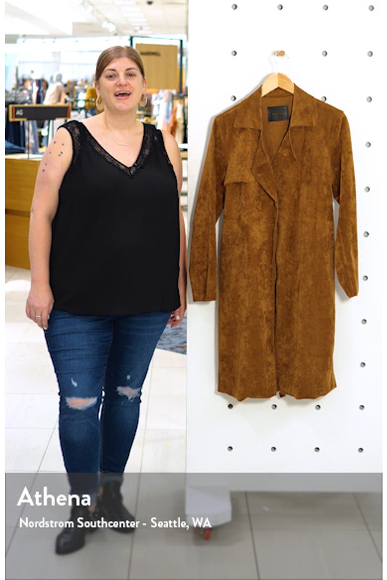 Faux Suede Trench Coat video