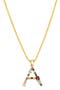 CZ Initial Pendant Necklace
