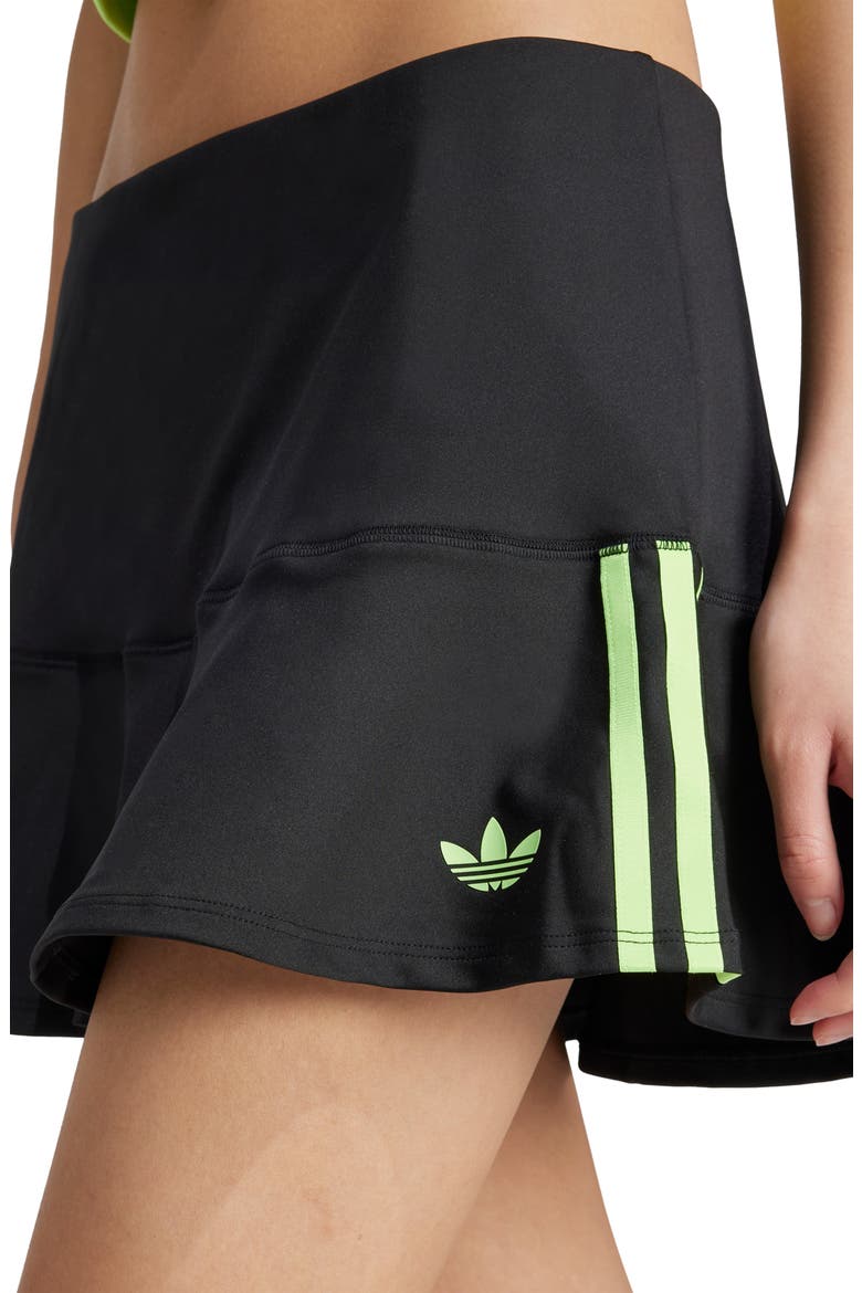 Adicolor Interlock 3-Stripe Miniskirt, Alternate, color, BLACK