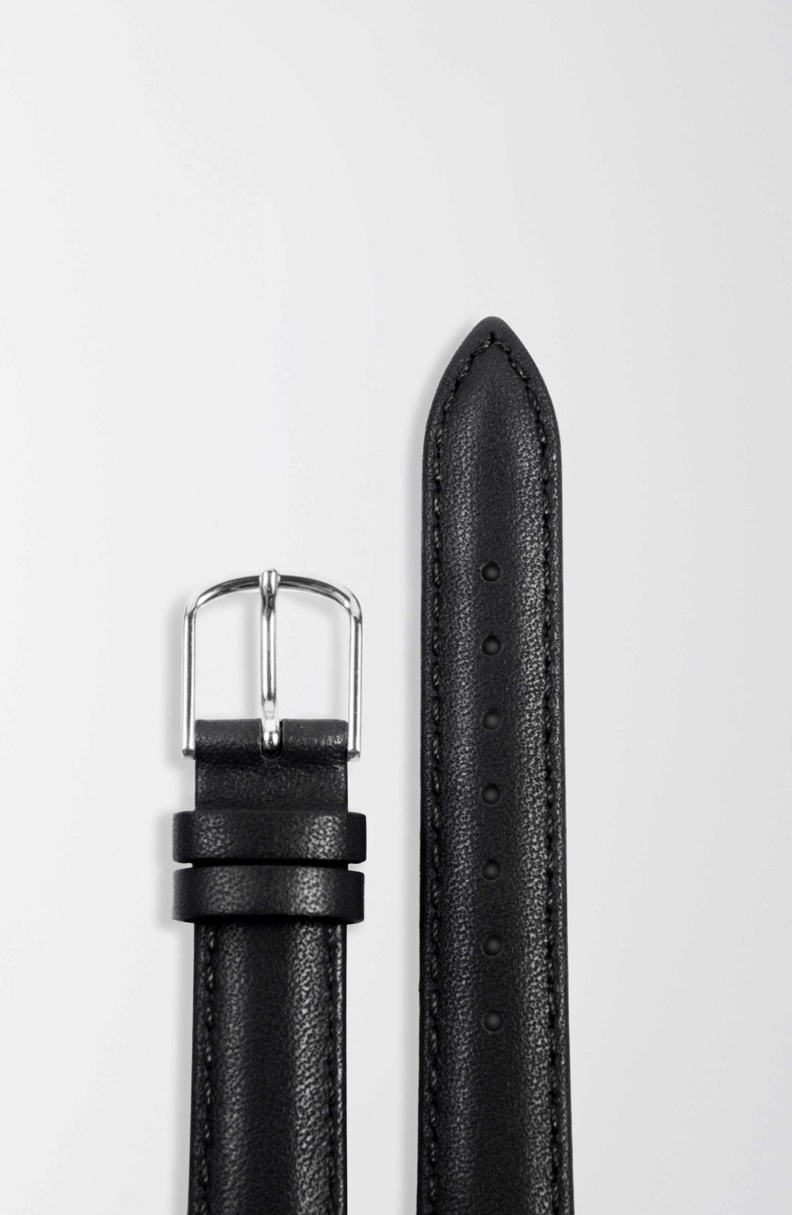 Black Strap - Silver Buckle