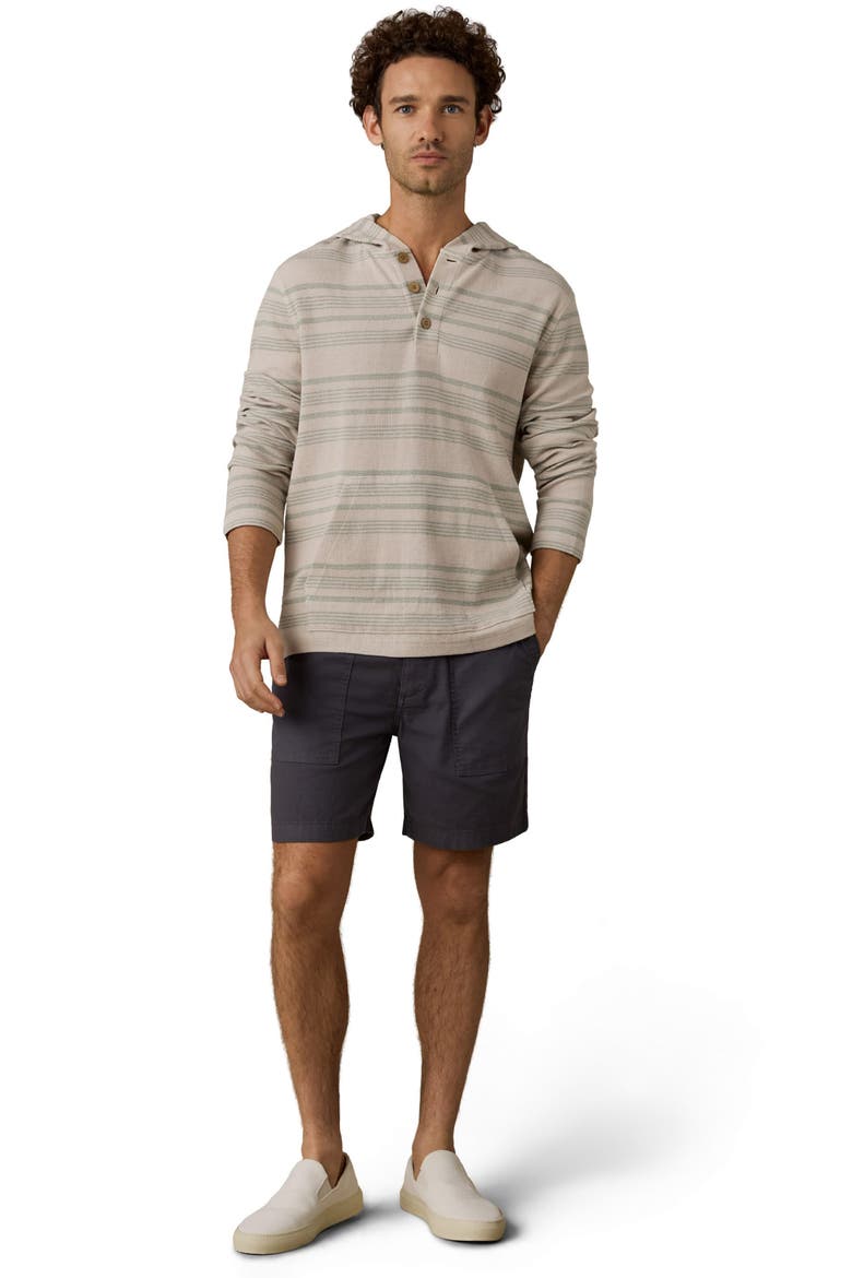 Oasis Organic Cotton Hoodie, Alternate, color, SAGE BEACH STRIPE