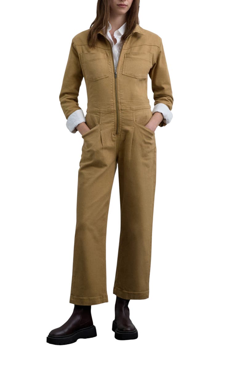 Scalpers Jumpsuit With Front Zipper, Main, color, Mustard