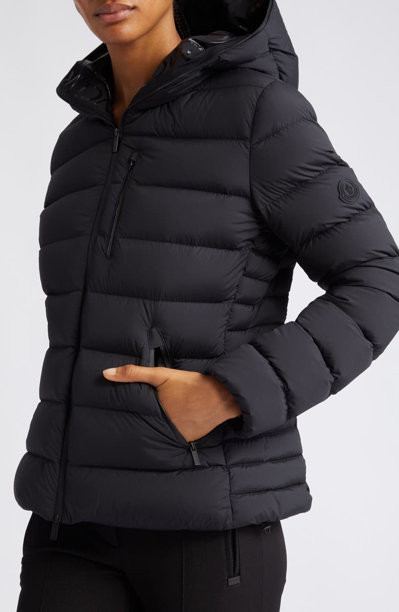 Moncler Herbe Quilted Hooded Down Jacket, Alternate, color, 