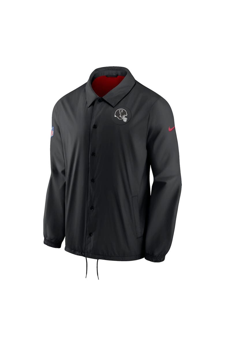 Nike Men's Nike Black Atlanta Falcons Sideline Coaches Performance Full-Snap Jacket, Alternate, color,