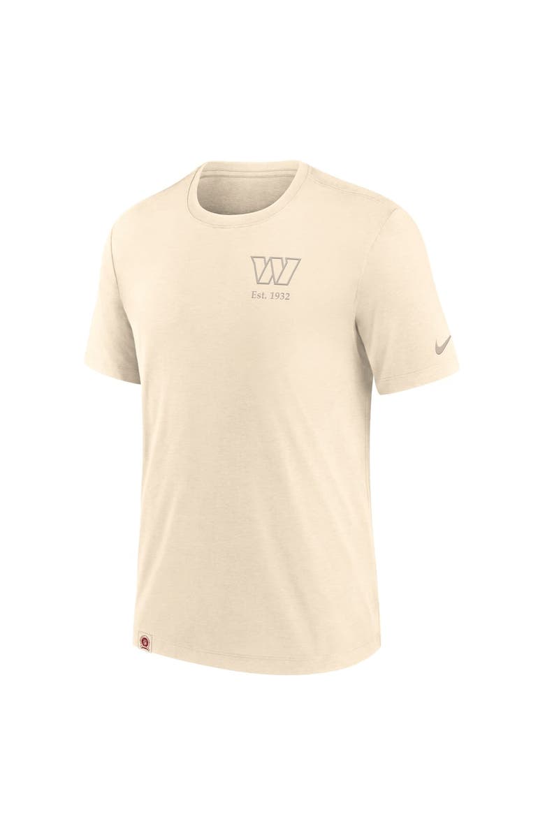 Nike Men's Nike Cream Washington Commanders Glory Tri-Blend T-Shirt, Alternate, color, 