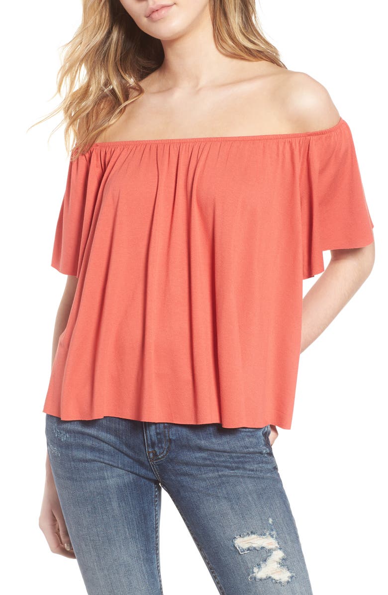 BP. Off the Shoulder Top, Main, color,