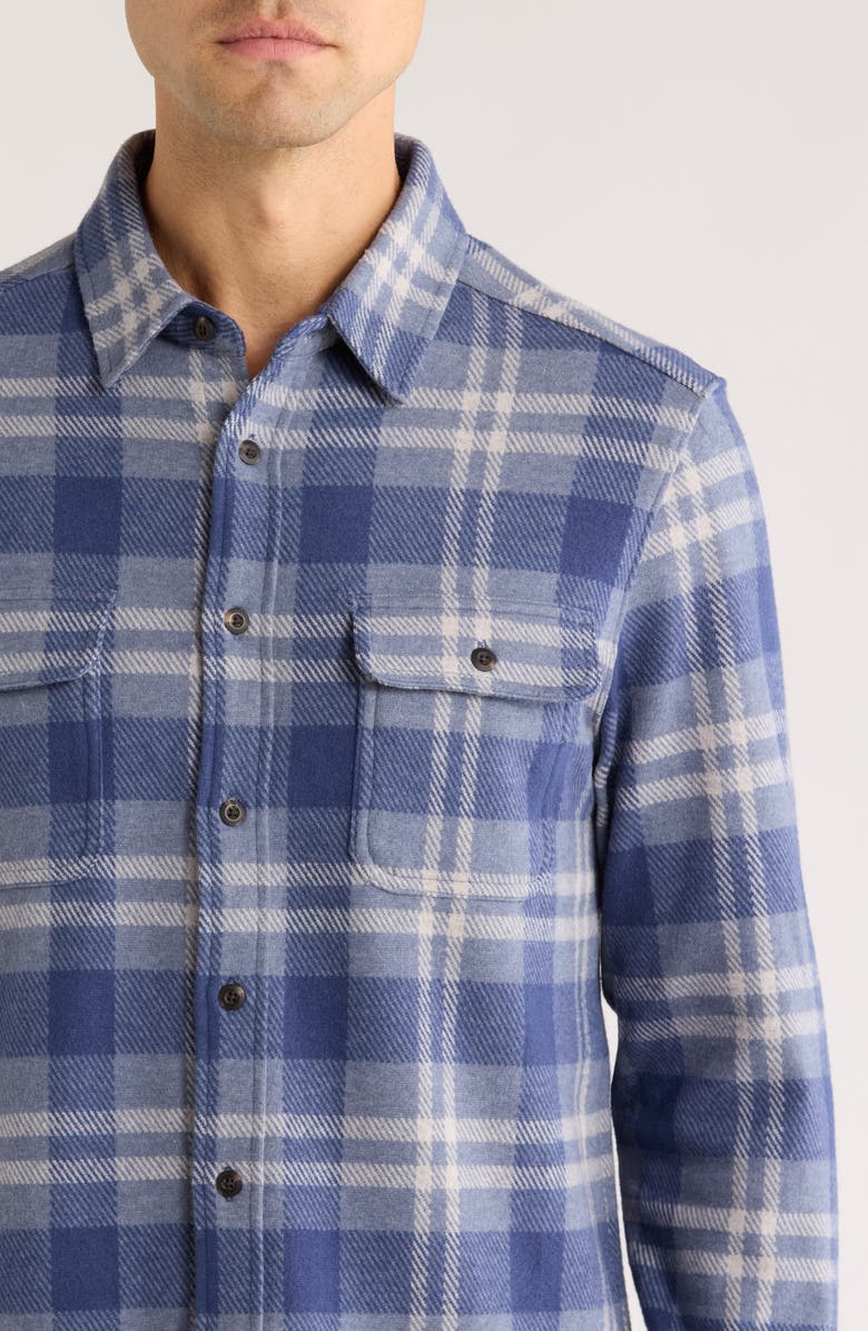 7 Diamonds Generations Plaid Button-Up Shirt, Alternate, color, Blue