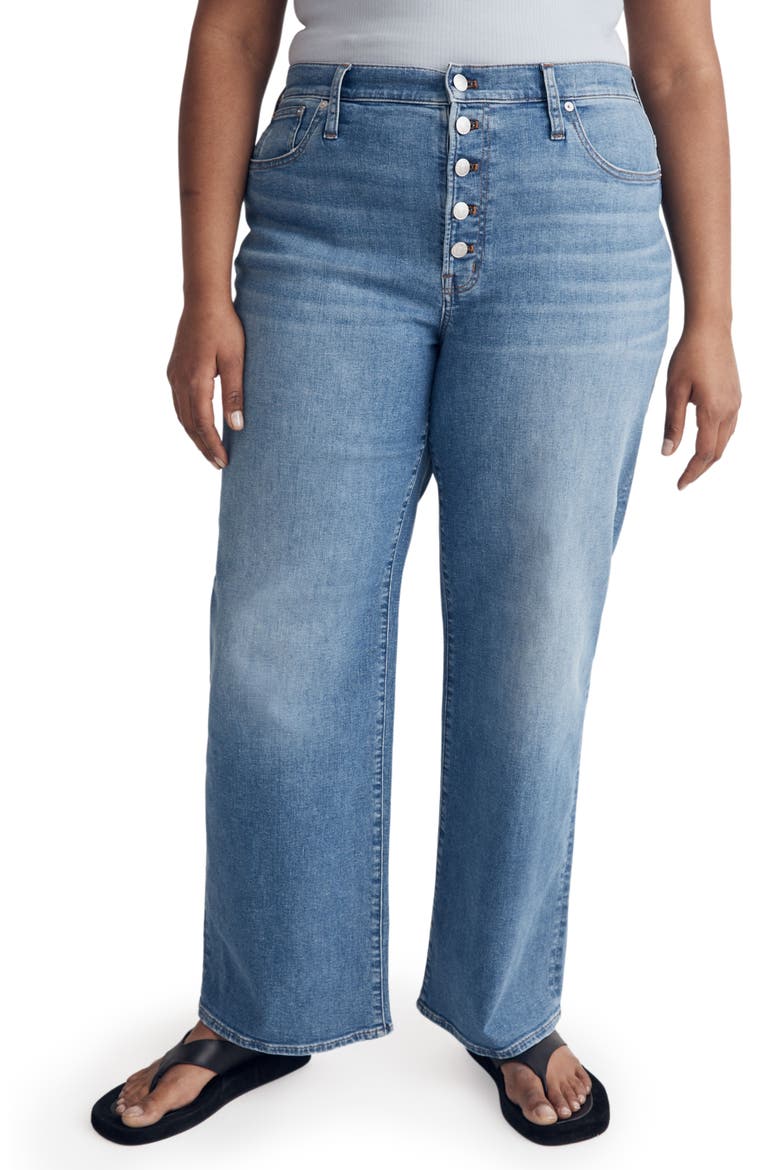 The Tall Perfect Vintage Wide Leg Crop Jeans, Alternate, color, OHLMAN WASH
