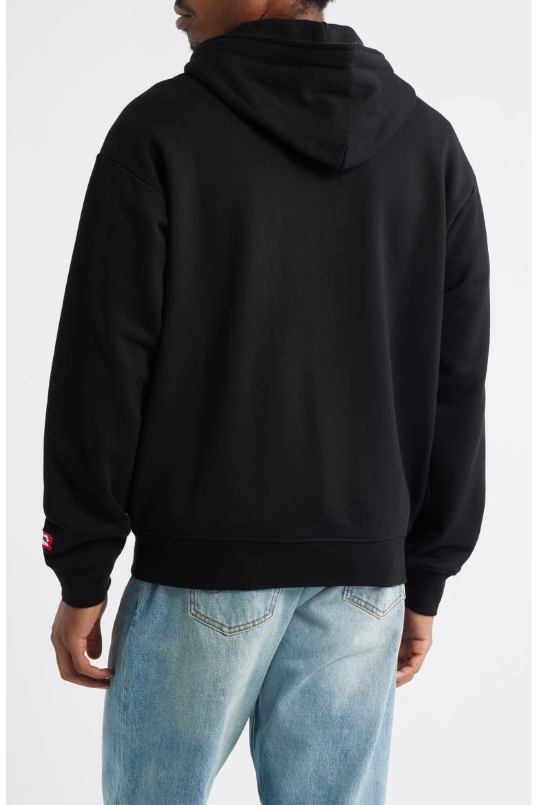 Scanner Graphic Zip Hoodie, Alternate, color, BLACK