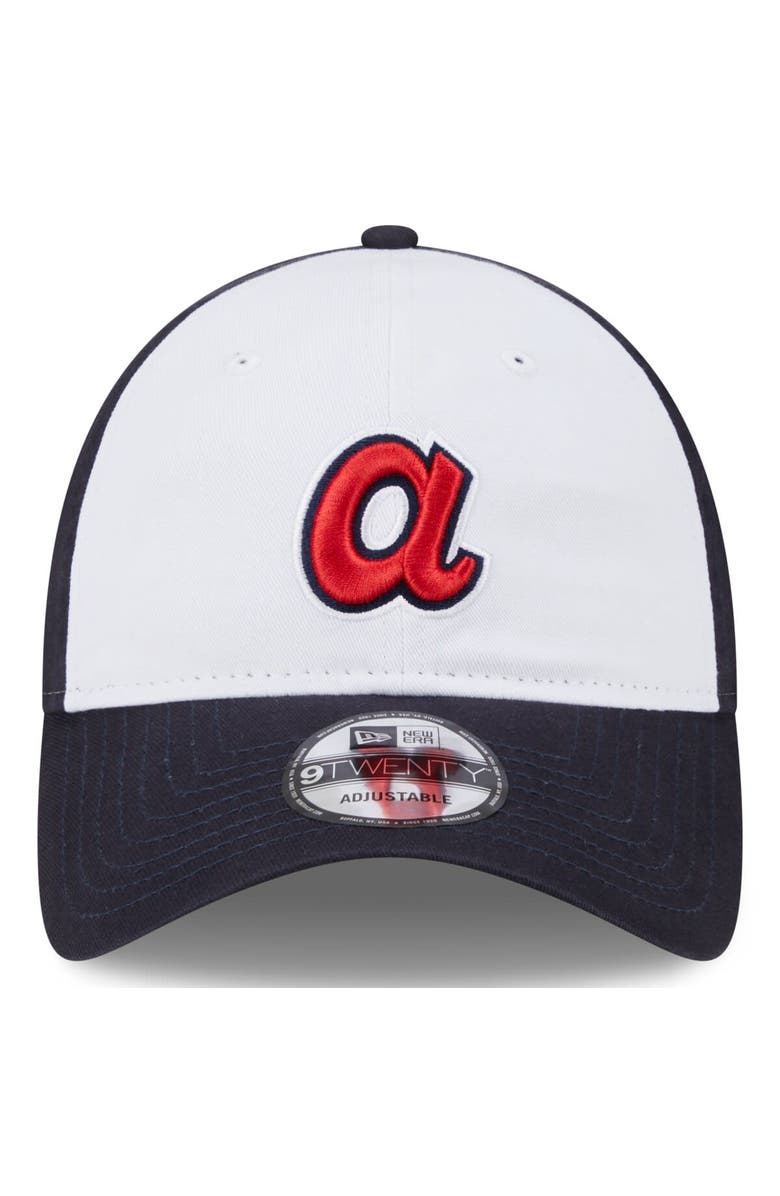 New Era Youth New Era White Atlanta Braves 2025 Batting Practice 9TWENTY Adjustable Hat, Alternate, color,