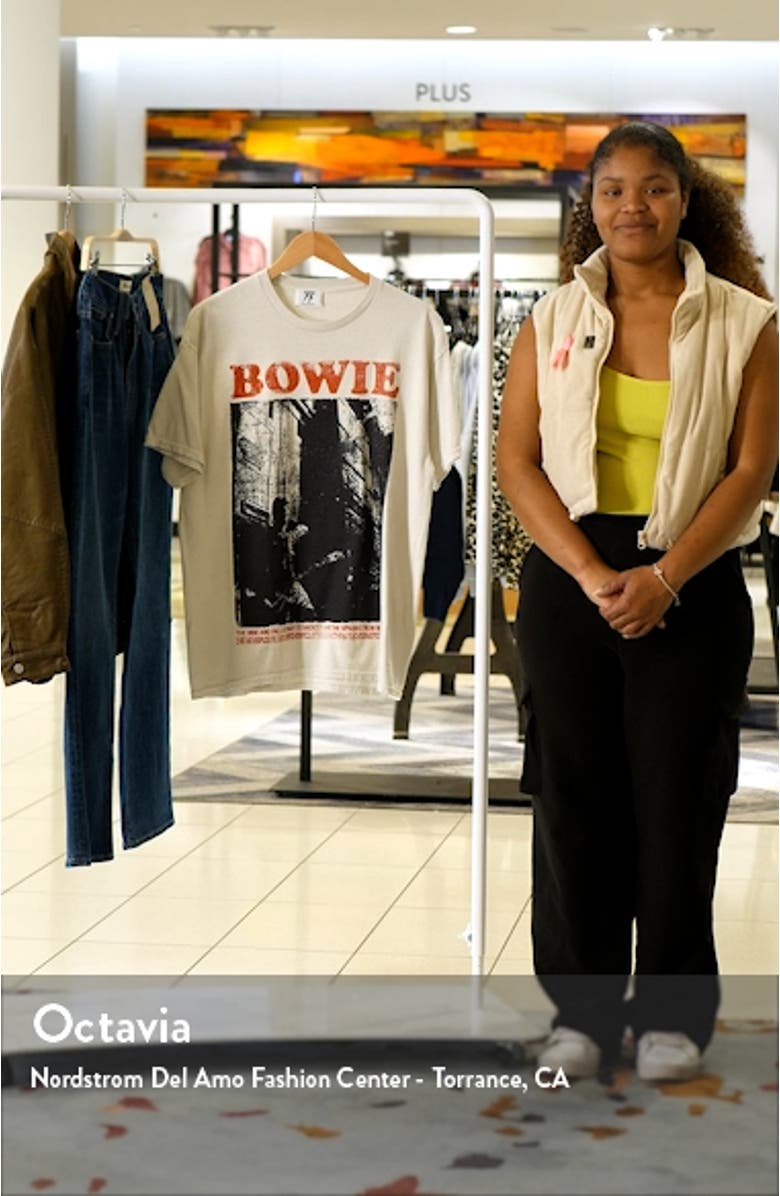 Bowie Oversize Cotton Graphic T-Shirt, sales video thumbnail